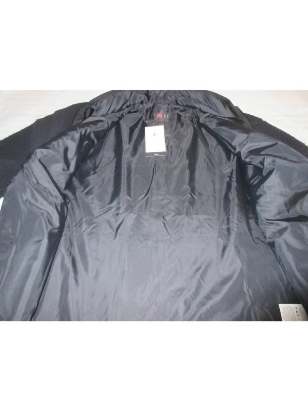 Jordan Men's Flight High Pile Fleece Full Zipper Jacket Black Size Large NWT - Picture 8 of 8